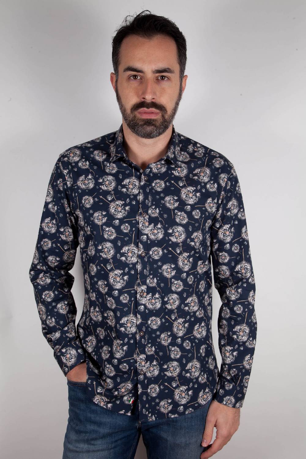 Poggianti Camicia con stampa PISA-73-532-01 In Vendita