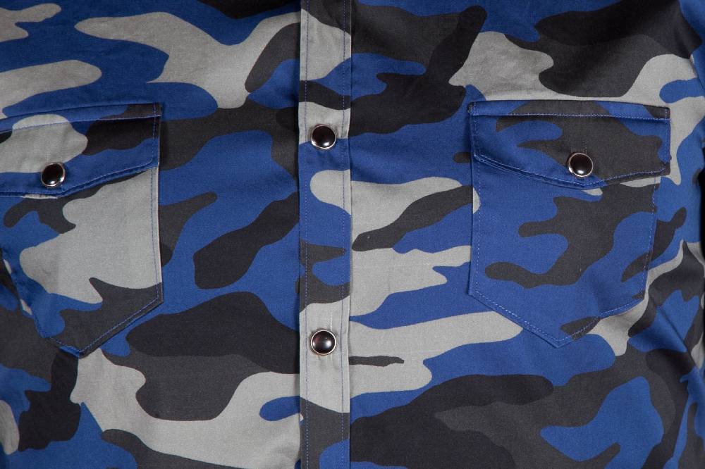 Poggianti Camicia con stampa camouflage MARRADI-66-526-03 Hotsell