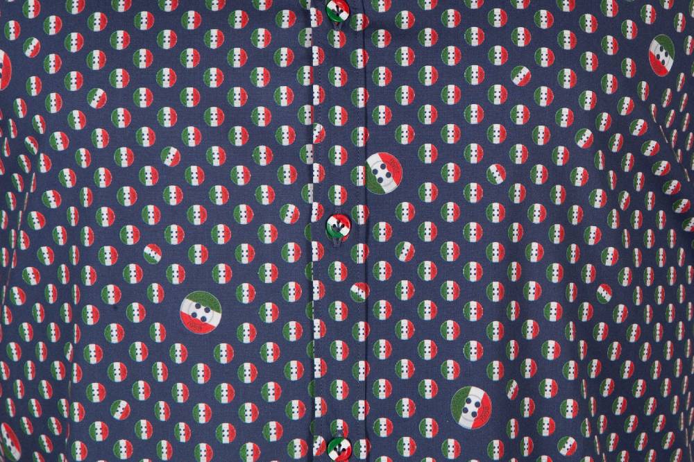 Poggianti Camicia con stampa PISA-31F-524-01 Vendita Calda