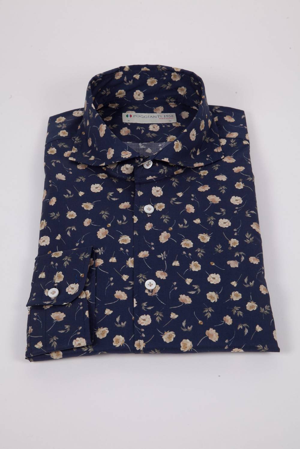 Poggianti Camicia con stampa FIRENZE-31F-521-03 Vendita Economica