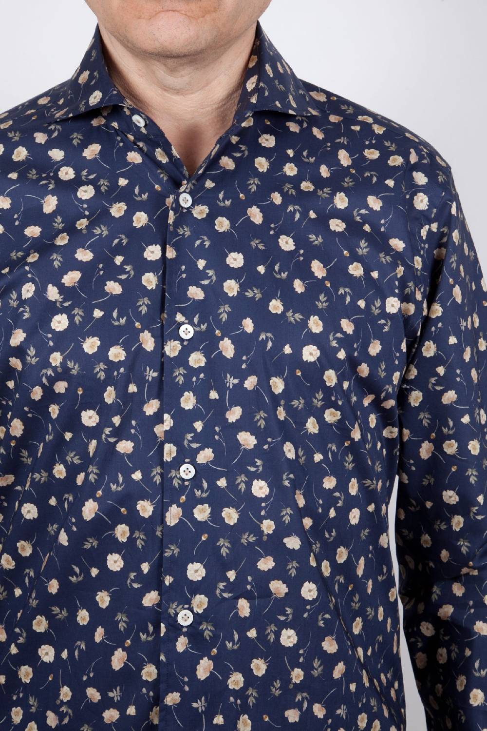 Poggianti Camicia con stampa FIRENZE-31F-521-03 Vendita Economica