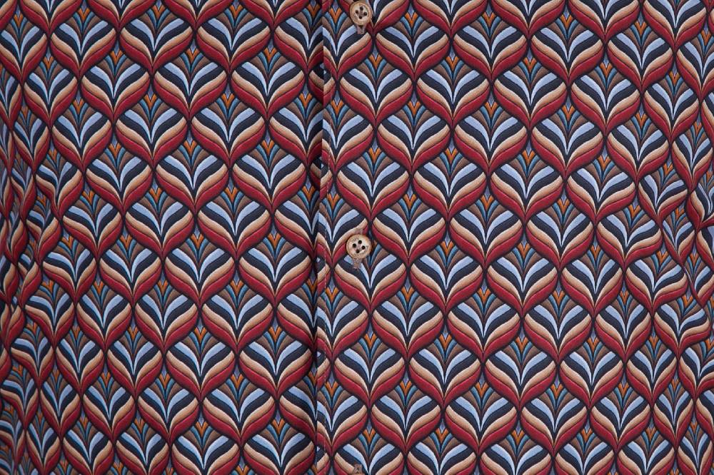 Poggianti Camicia con stampa FIRENZE-67-516-01 Saldi Di Fabbrica