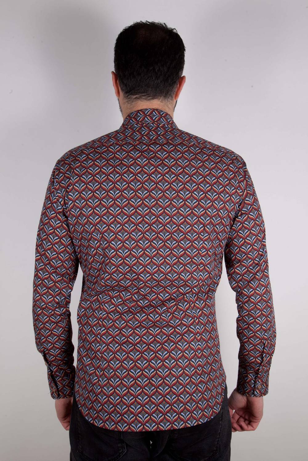 Poggianti Camicia con stampa FIRENZE-67-516-01 Saldi Di Fabbrica