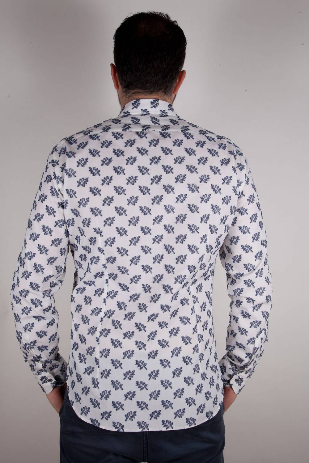 Poggianti Camicia Fil Coupe Collo Italiano FIRENZE-61-507-01 Negozio