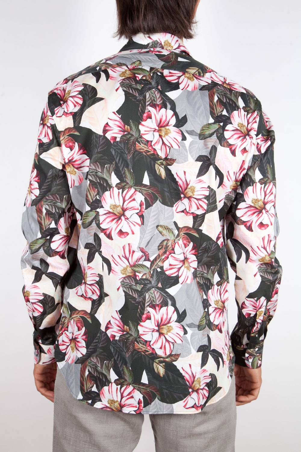 Poggianti Camicia Fantasia Stretch Collo Italiano 365-01 Nuova