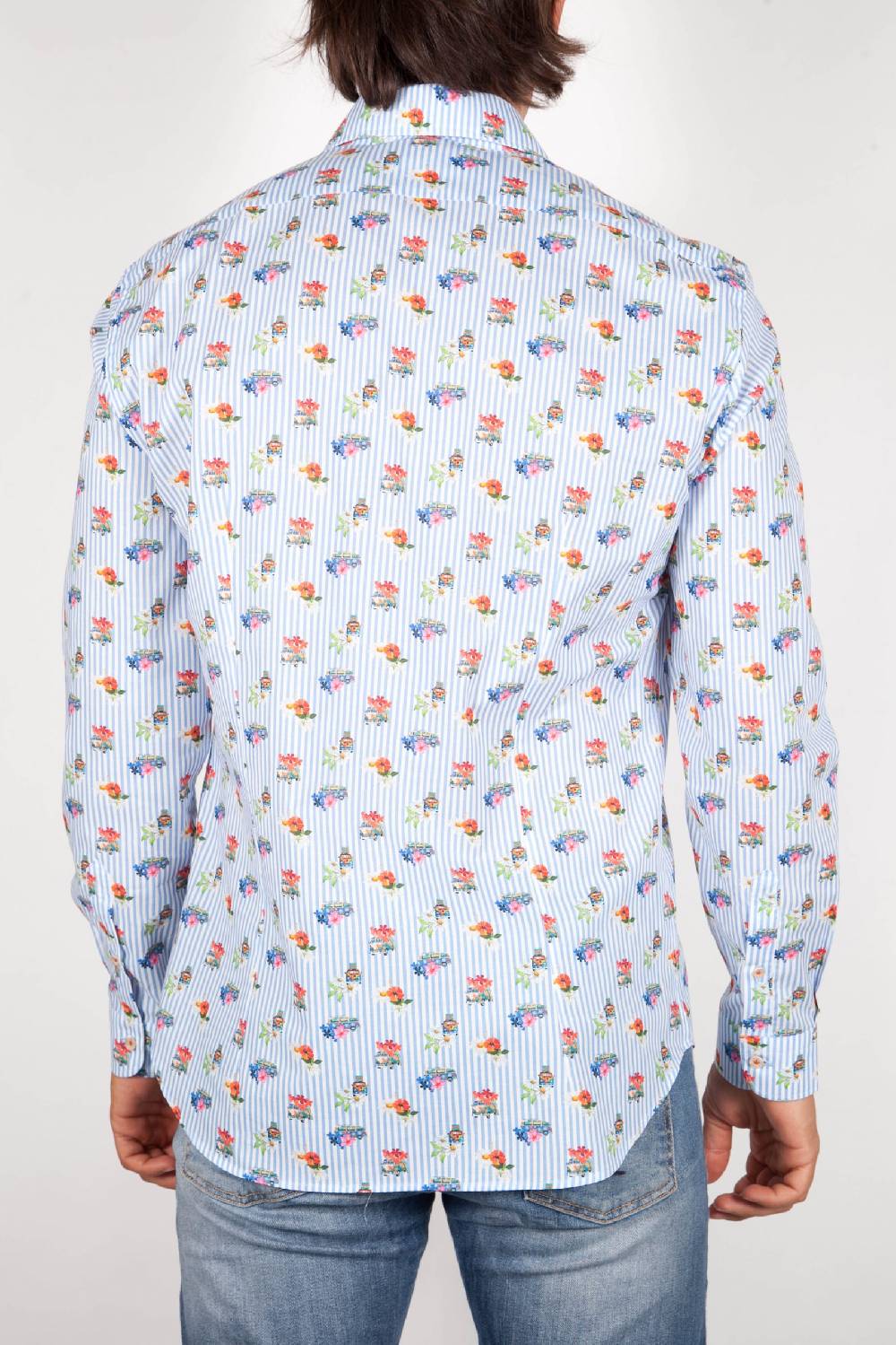 Poggianti Camicia Fantasia Collo francese 329-02 Italy