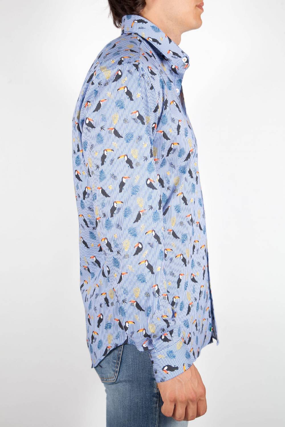 Poggianti Camicia Fantasia Collo Italiano 330-02 Flash Sale