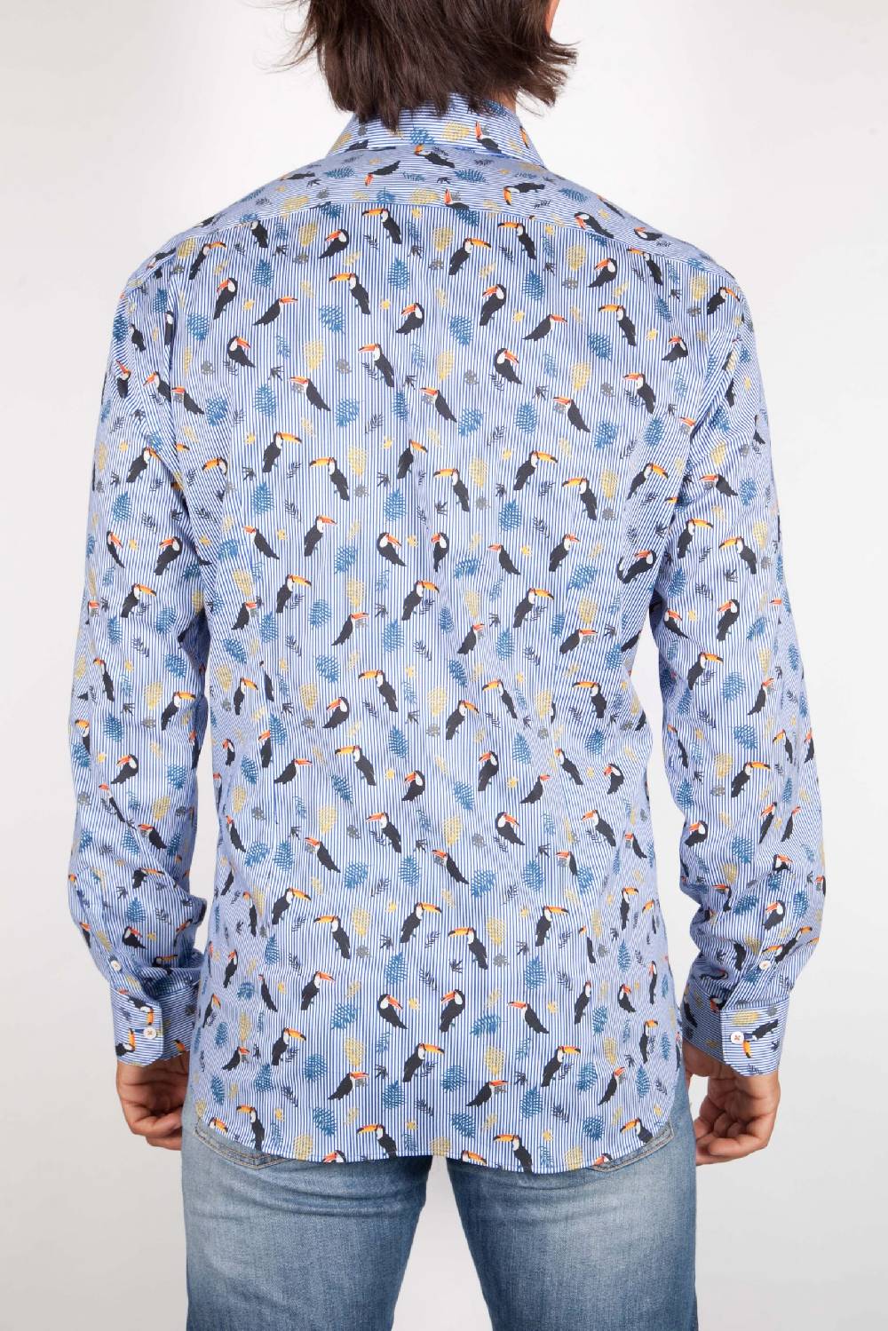 Poggianti Camicia Fantasia Collo Italiano 330-02 Flash Sale