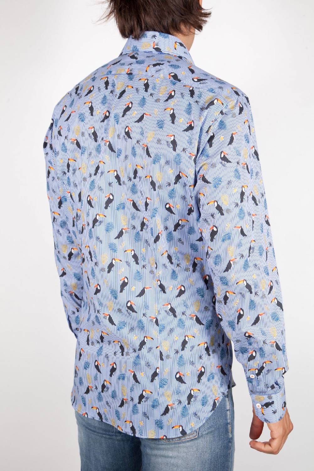 Poggianti Camicia Fantasia Collo Italiano 330-02 Flash Sale