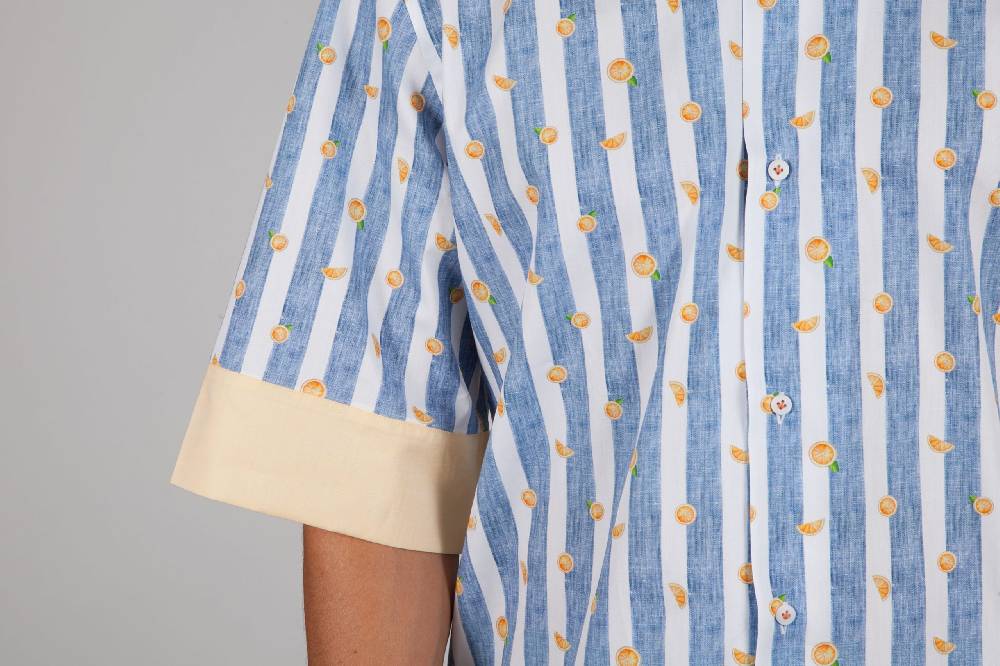 Poggianti Camicia Fantasia Manica corta 328-03 Pezzi Unici