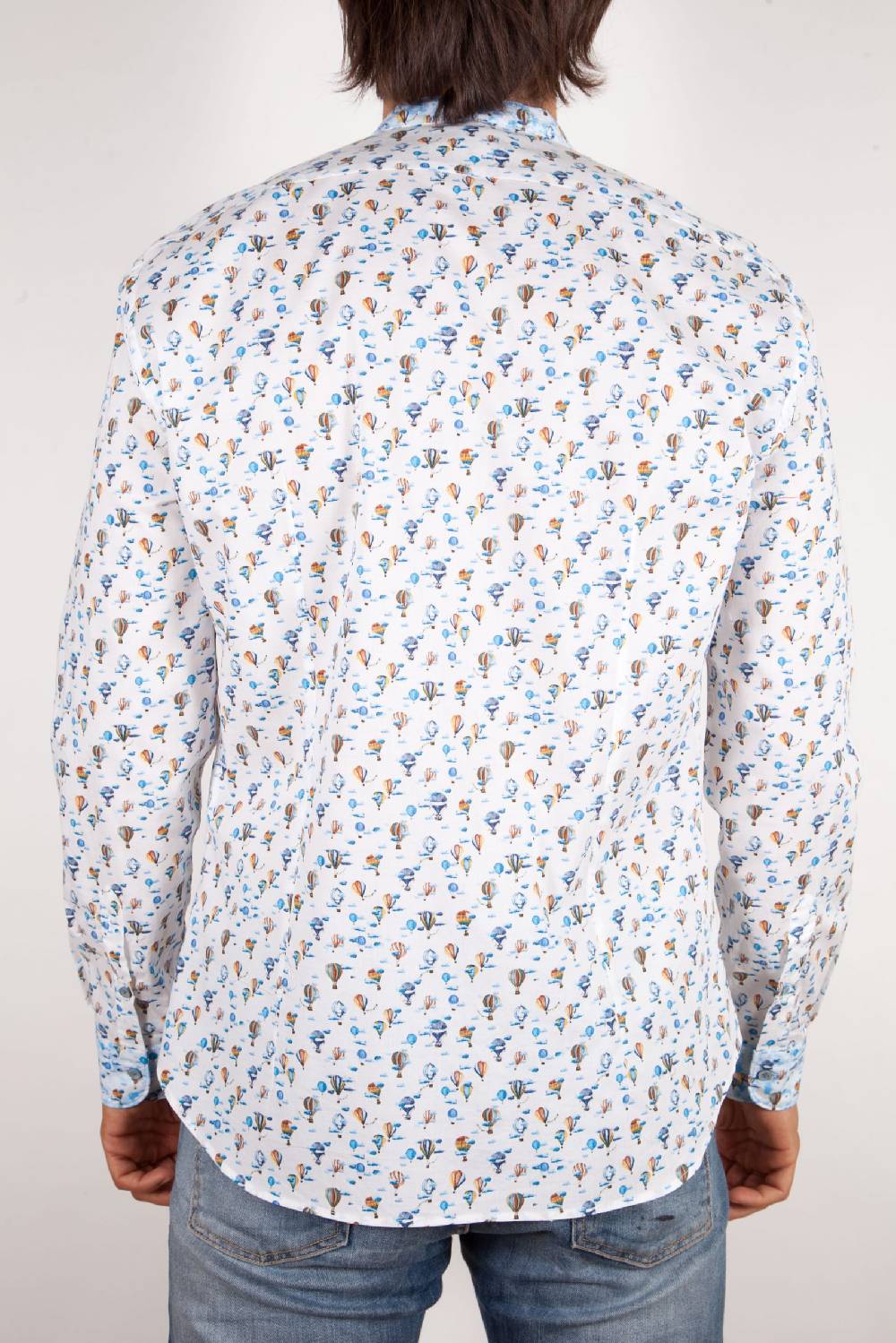 Poggianti Camicia Fantasia Collo coreano 316-01 Soddisfazione Garantita