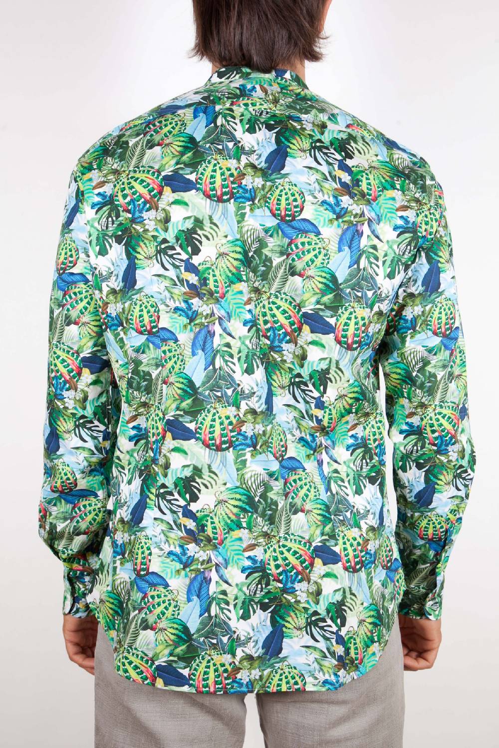 Poggianti Camicia Fantasia Collo Morbido Multicolor 363 Negozi Online