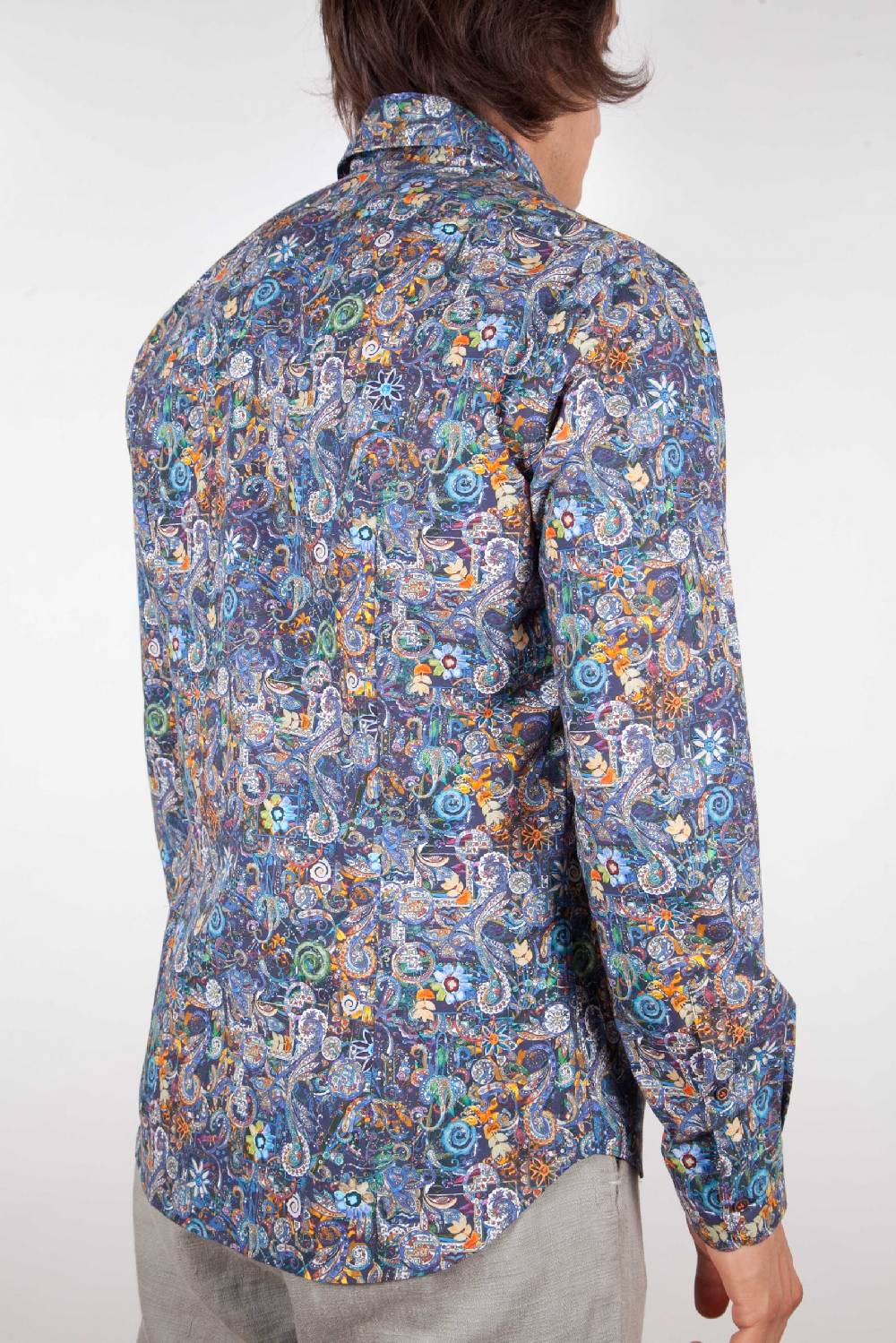 Poggianti Camicia Fantasia Collo Morbido Multicolor Acquista Ora