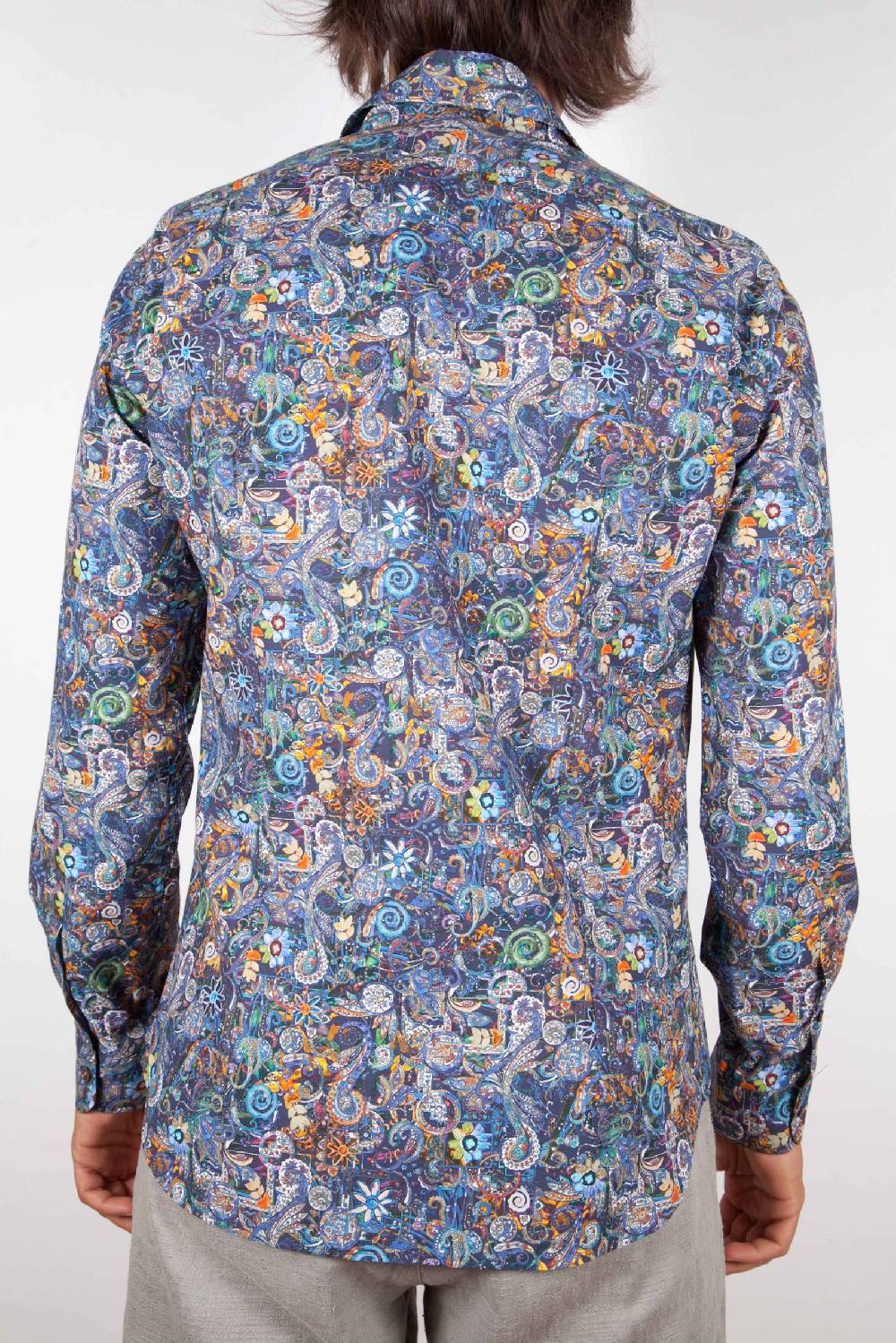 Poggianti Camicia Fantasia Collo Morbido Multicolor Acquista Ora