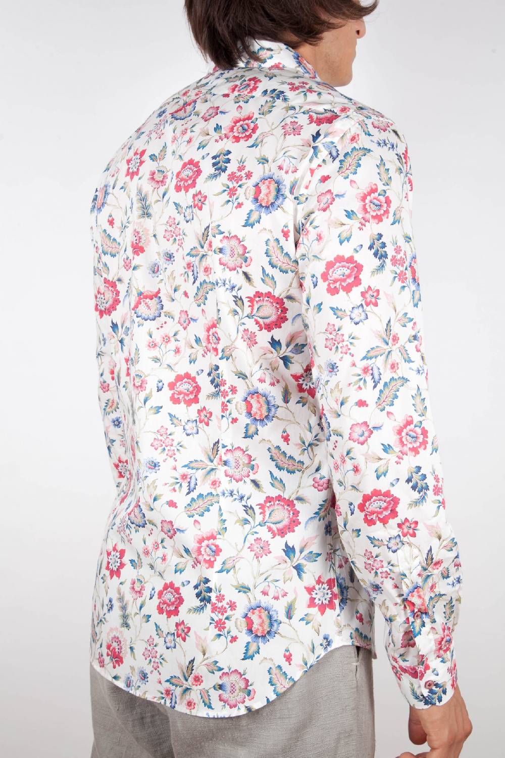 Poggianti Camicia Fantasia Collo Morbido Multicolor Novità