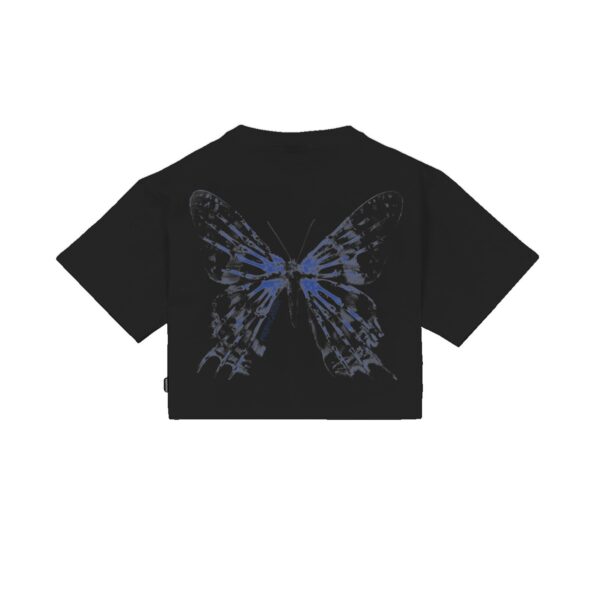 Propaganda Butterfly Bones Croptop Tee – Black In Saldo
