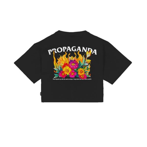 Propaganda Pyromantics Croptop Tee – Black Moda