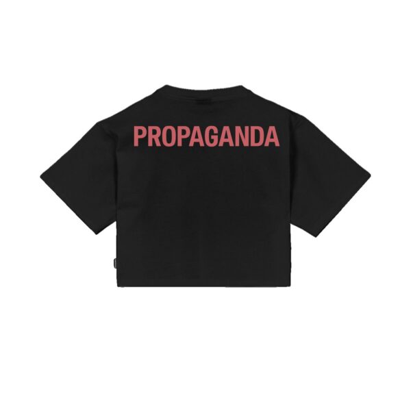 Propaganda Women Logo Croptop Tee – Black 2025