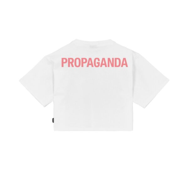 Propaganda Women Logo Croptop Tee – White In Linea