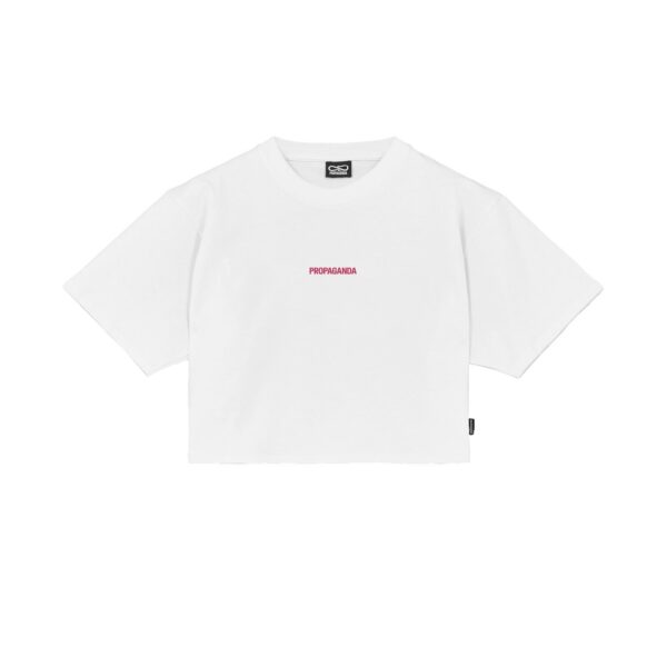 Propaganda Women Ribs Assault Croptop Tee – White Pezzi Unici
