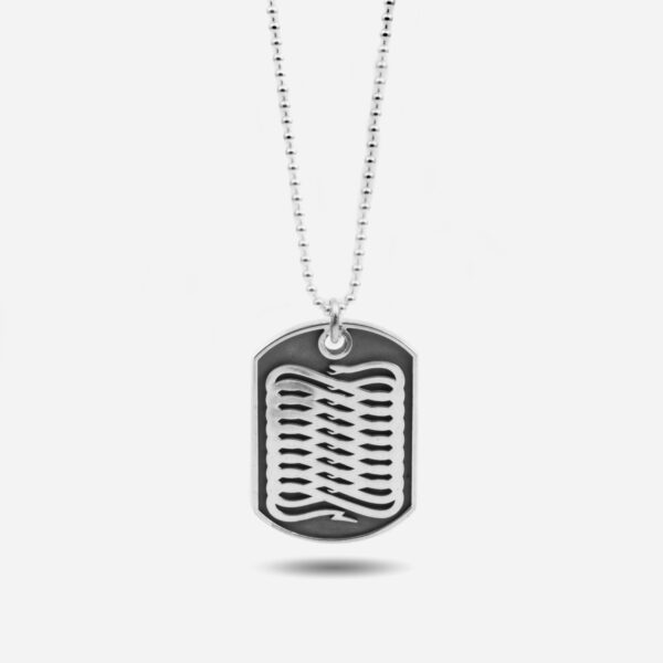 Propaganda Collana con Ciondolo Piastra Militare Propaganda W/ Nove25 In Argento 2025