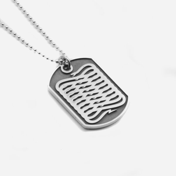 Propaganda Collana con Ciondolo Piastra Militare Propaganda W/ Nove25 In Argento 2025