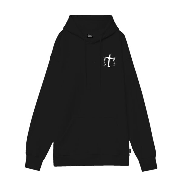 Propaganda Crucifix Hoodie – Black Prezzo Ridotto