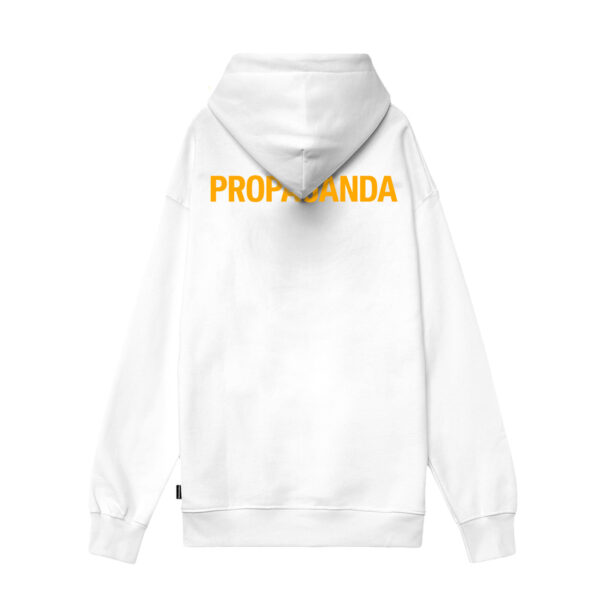 Propaganda Logo Steel Hoodie – White Hotsell