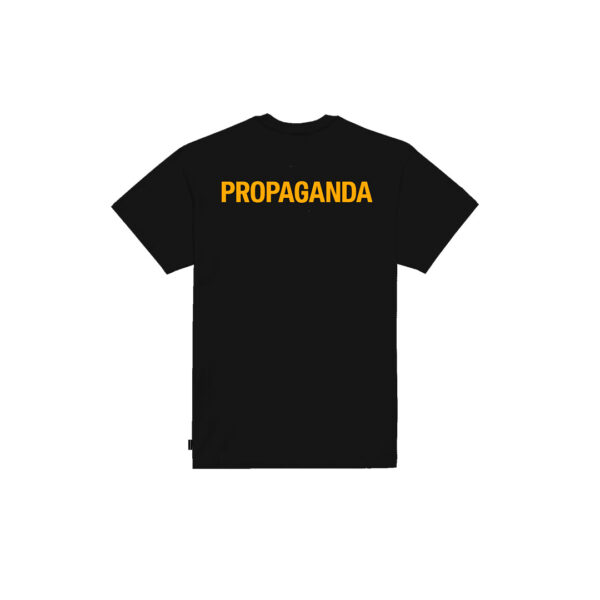 Propaganda Logo Steel Tee – Black Vendita Economica