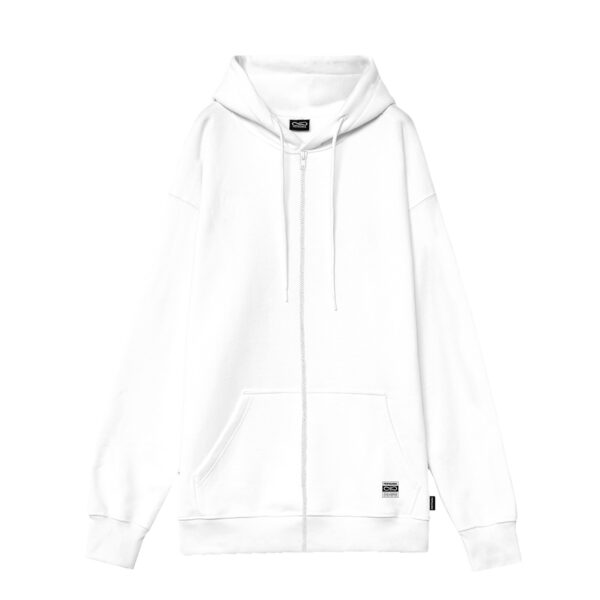 Propaganda Label Classic – Camo Zip Hoodie – White In Saldo