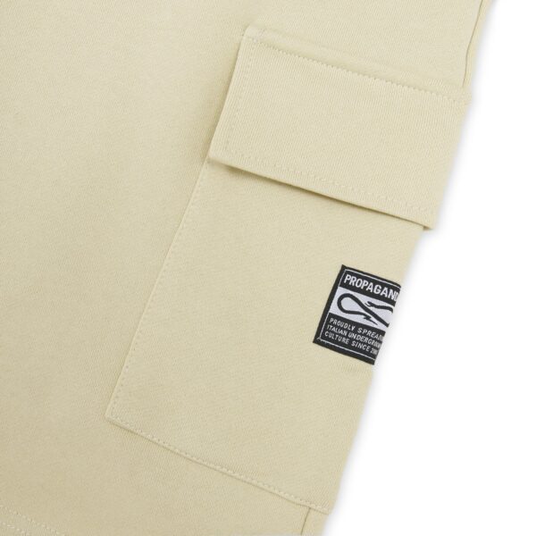 Propaganda Label Classic Cargo Sweatshort – Gravel 2025