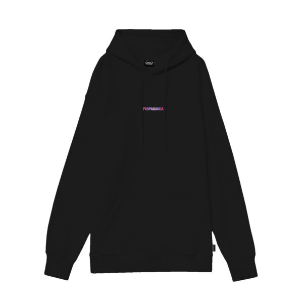 Propaganda Ribs Gradient Hoodie – Black Consegna Veloce