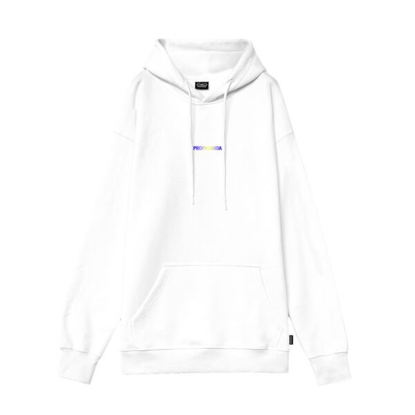 Propaganda Ribs Gradient Hoodie – White Affare Del Giorno
