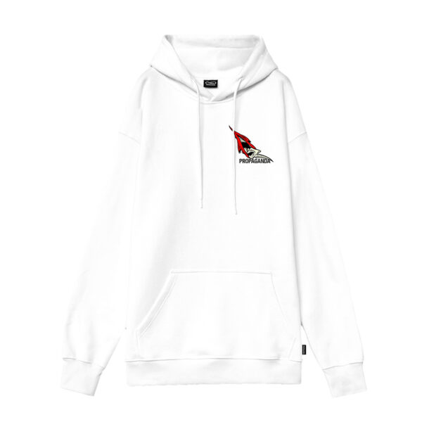 Propaganda Ribs Scrub Hoodie – White Convenienza