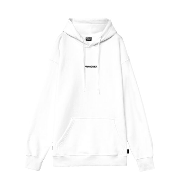 Propaganda Ribs Waves Hoodie – White Saldi