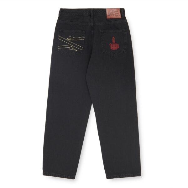 Propaganda Denim Baseball Pants – Black Saldi