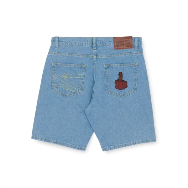 Propaganda Denim Baseball Shorts – Blue Offerte