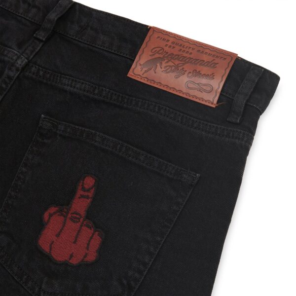 Propaganda Denim Baseball Shorts – Black Hotsell