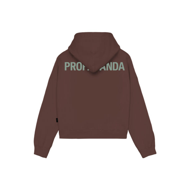 Propaganda Logo Woman Crop Top Hoodie – Mink Sconto di tempo limitato