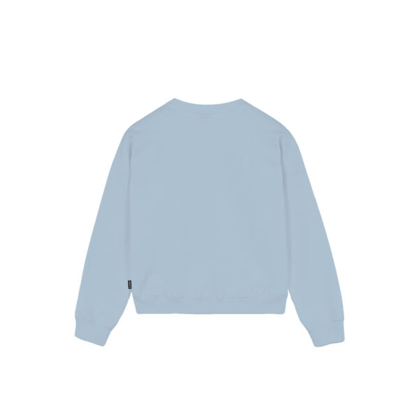 Propaganda Logo Embrodery Woman Crewneck – Sky Qualità Garantita