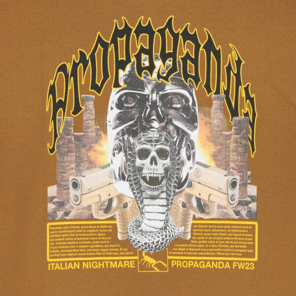 Propaganda Saudi Hoodie – Brown Qualità