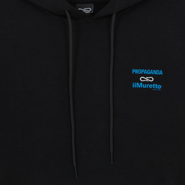 Propaganda Propaganda x ilMuretto Hoodie Short Sleeve – Black In Linea