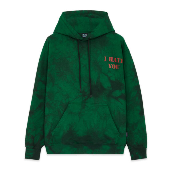 Propaganda Terminator Hoodie – Tie Dye Green Vendite Flash
