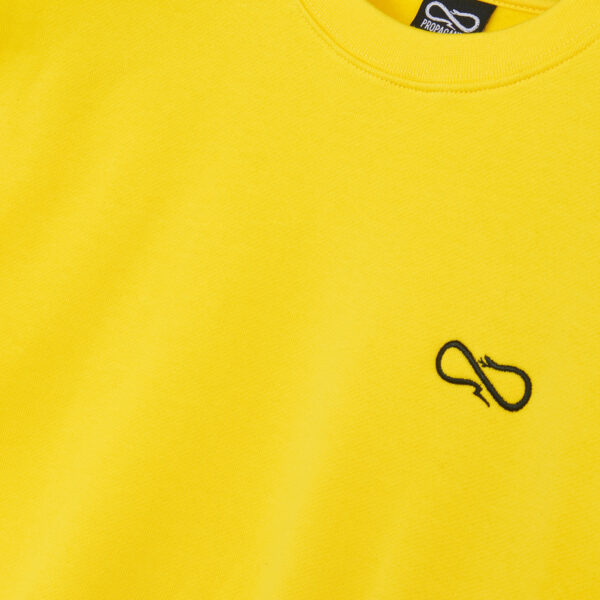 Propaganda Logo Woman Crewneck – Yellow Nuova