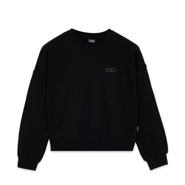 Propaganda Logo Woman Crewneck – Black Sconto di tempo limitato