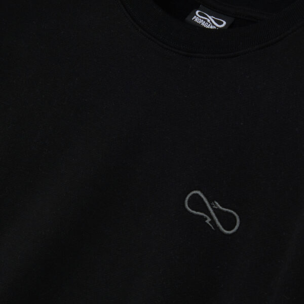 Propaganda Logo Woman Crewneck – Black Sconto di tempo limitato