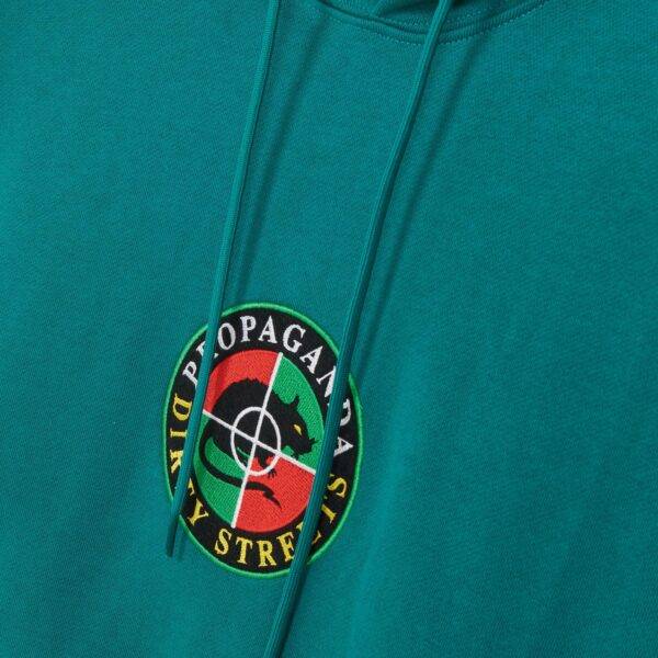 Propaganda Shield Hoodie – Petrol Offerta esclusiva