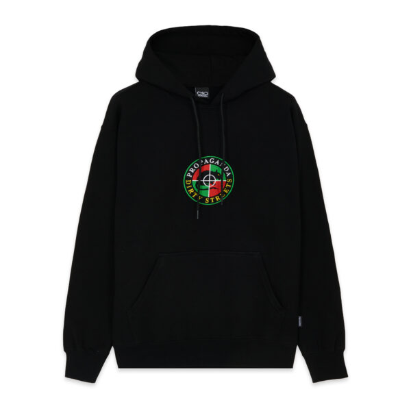 Propaganda Shield Hoodie – Black Vendite stagionali