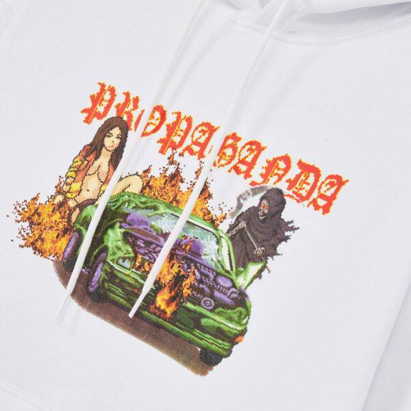 Propaganda Bonus Hoodie – White Cyber Monday