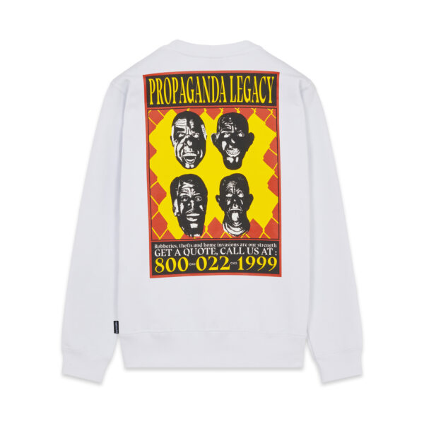 Propaganda Wanted Crewneck – White Offerta per la Festa della Mamma
